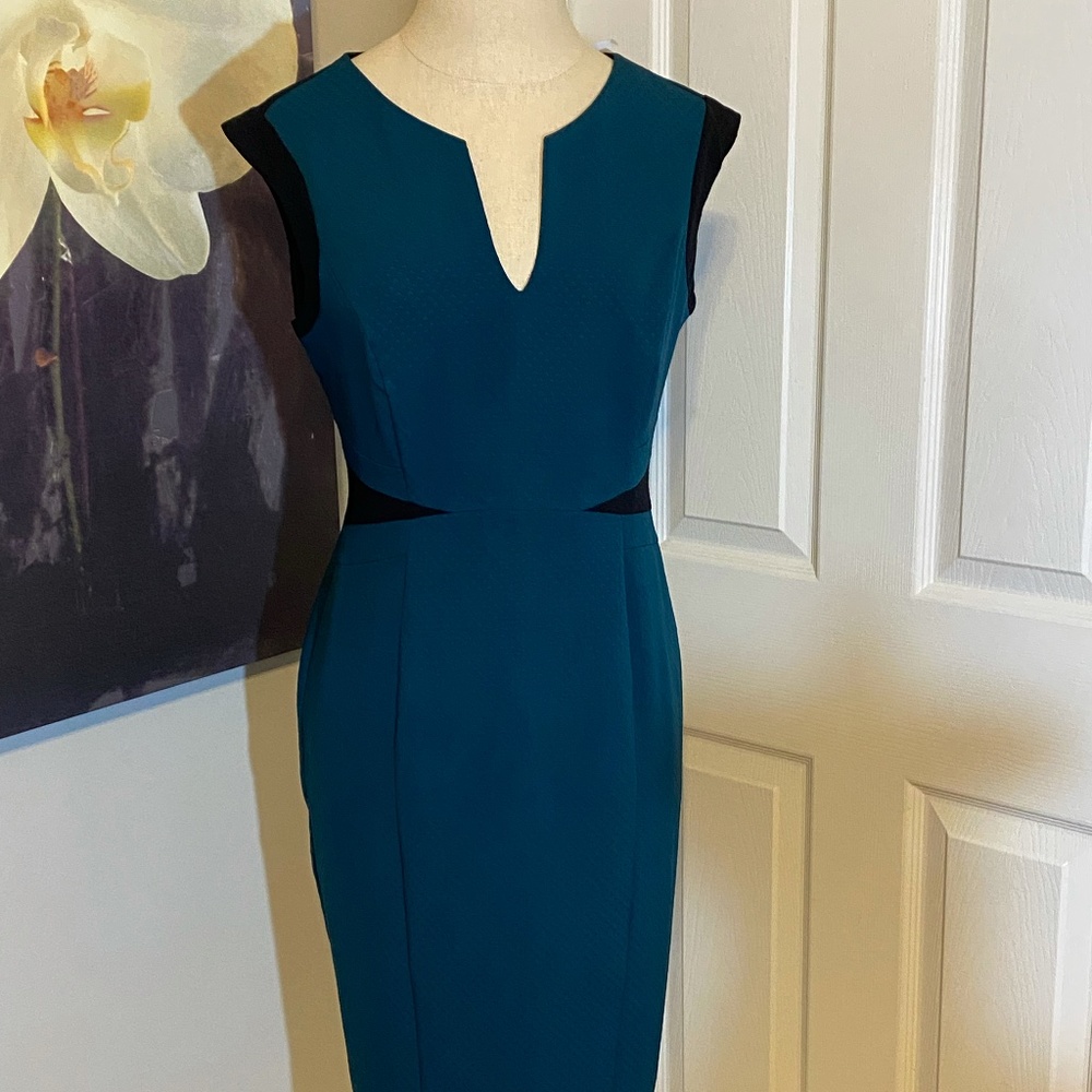 Dorothy Perkins Dark Teal classic dress size 10P